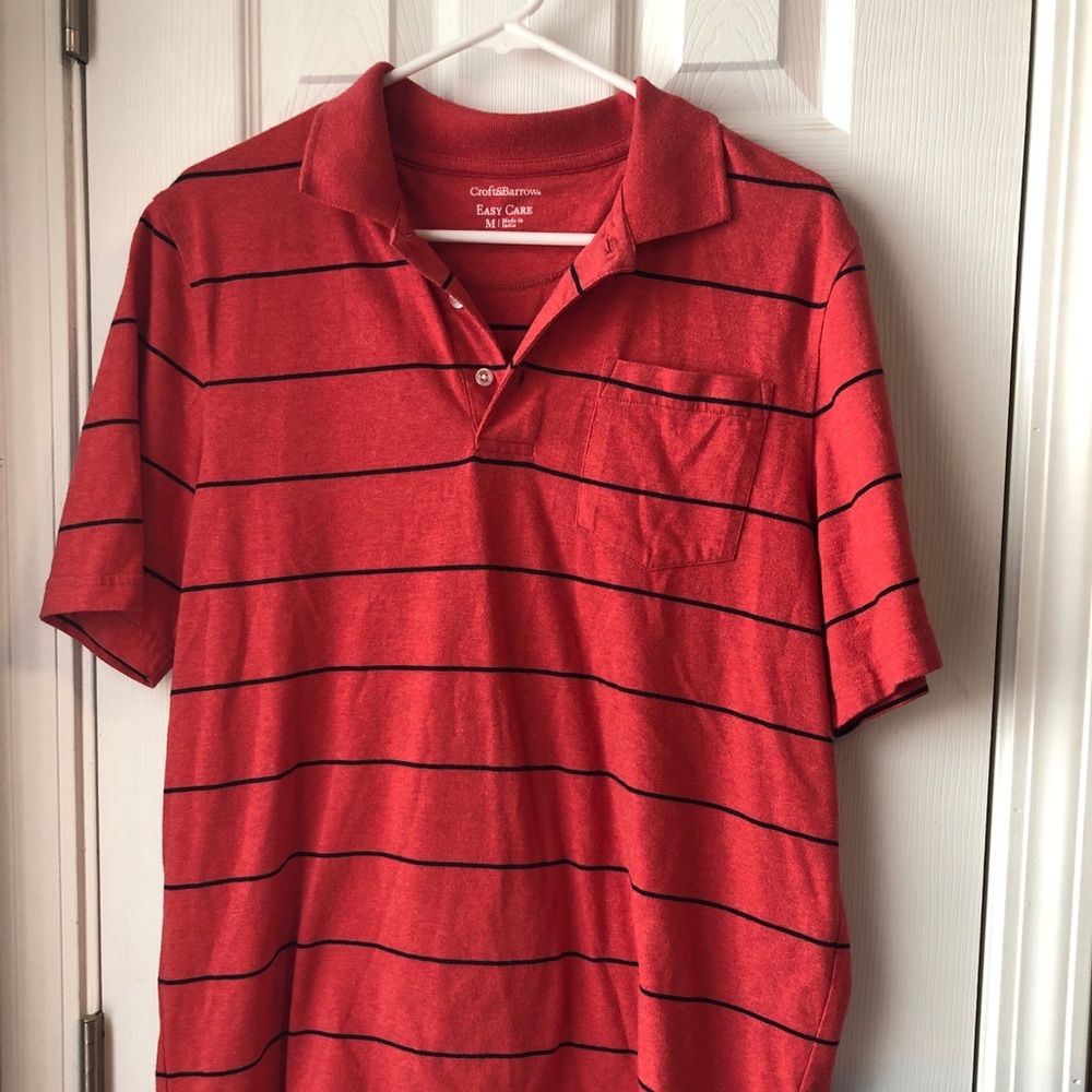 Red Striped Polo